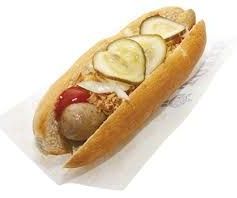 Hotdog m. tyk pølse 36,00 kr.
